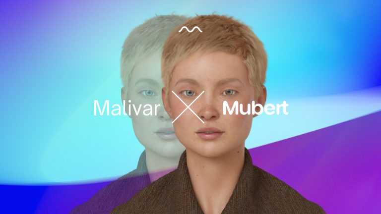 Mubert Gera remixes para o influenciador digital da Malivar.
