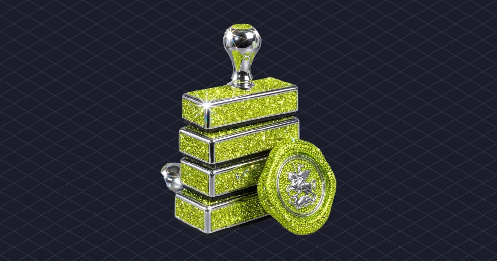 A TON of Content 10000 Bots and 18 Months Streaming Fraud Finally Has a Price illustration 2 dark – Mubert Tall stack of glossy official rubber stamps next to a big wax seal