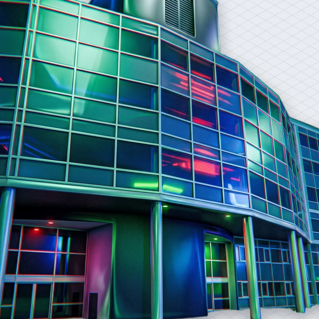 Hardstyle History A Trademarked Genre That Lost Only to the Weather illustration 4 – Mubert Glass and steel stadium building at night