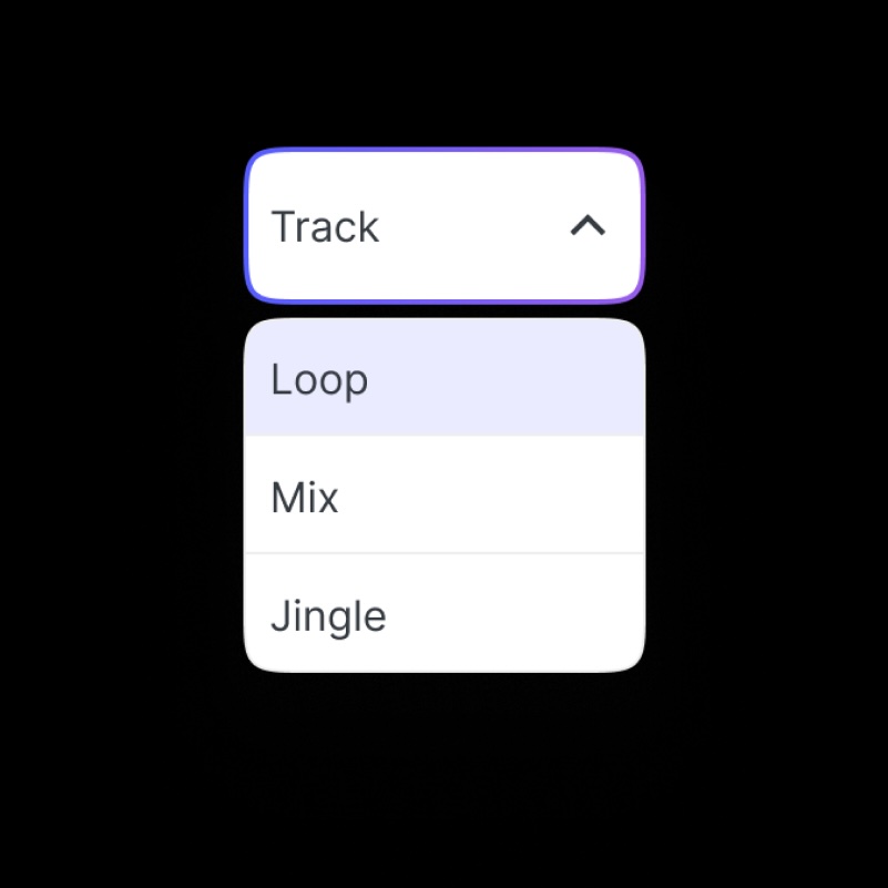 Select Track Type